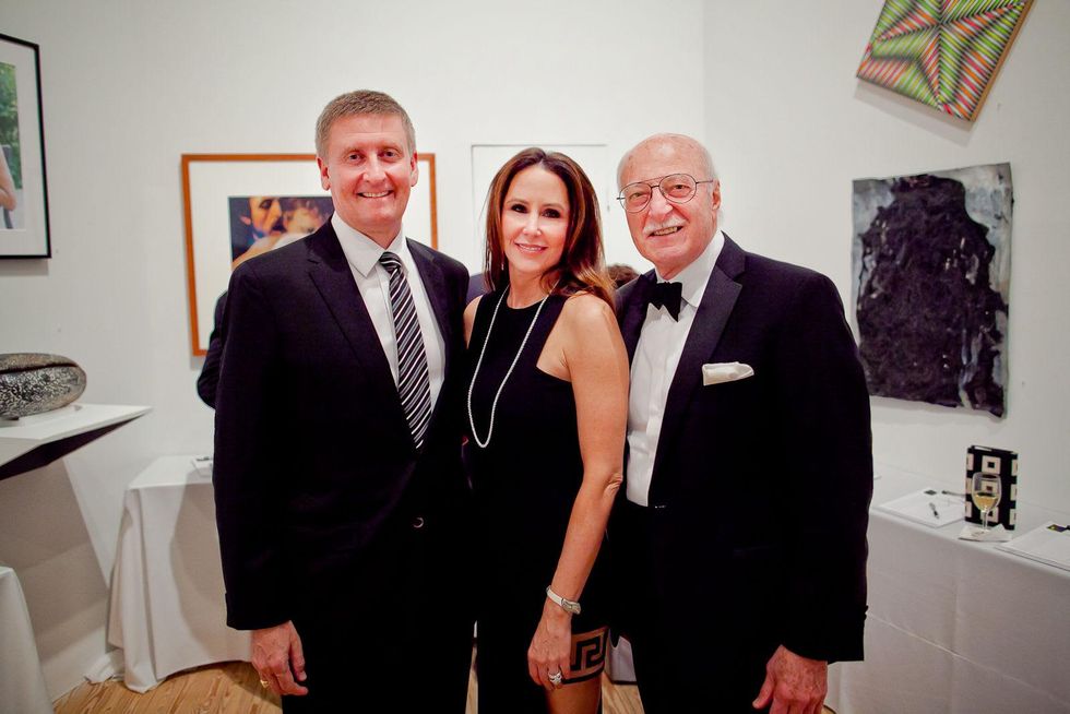 38 Tom and Liz Glanville, left, with Shafik Rifaat at the CAMH Gala March 2015
