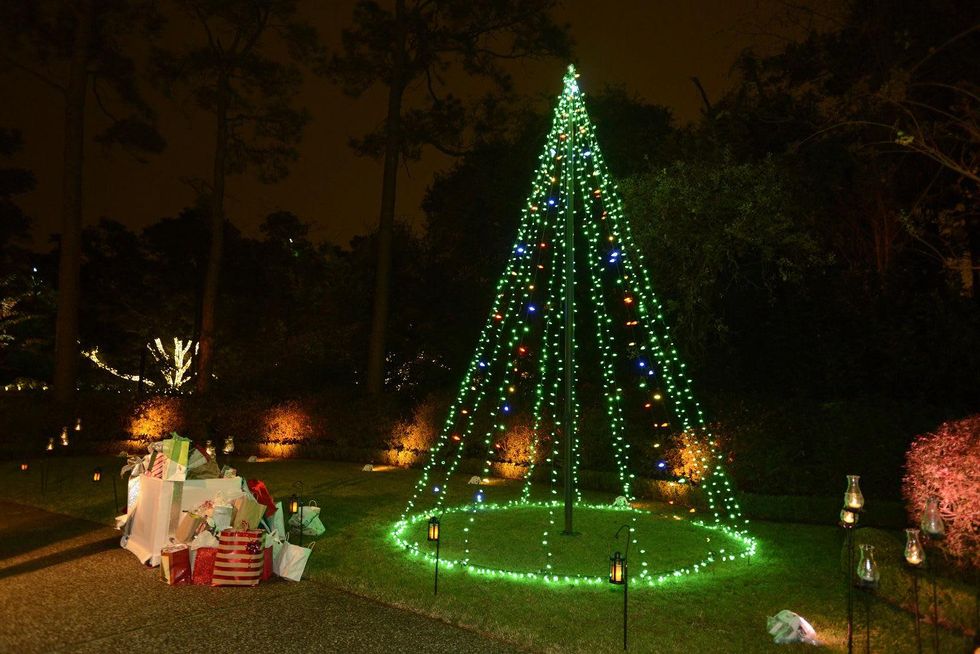 39 A tree of lights with gifts at Texas Children's Ambassadors wraps up #GivingTuesday week December 2014