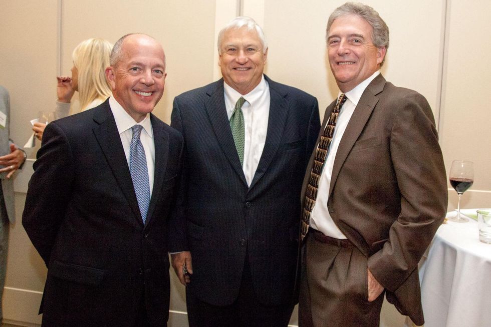 39 Tim Williamson, from left, Gary Hough and Gary Altergott at the Urban Land Institute Houston mixer October 2014