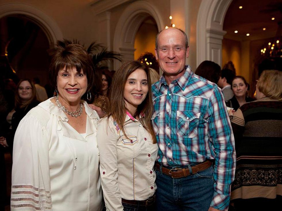 399 Mary Gracely, from left, Nancy Calles and Dr. Mark Kline at Texas Children's event November 2013