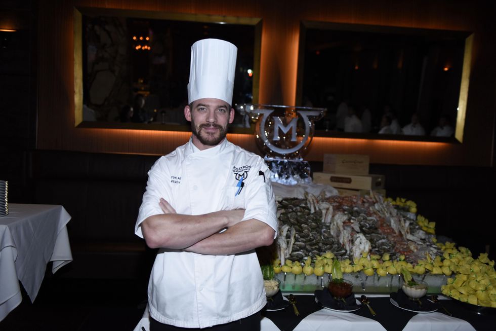 4 Aaron Albrecht at the opening of Mastro's Steakhouse in NYC November 2014