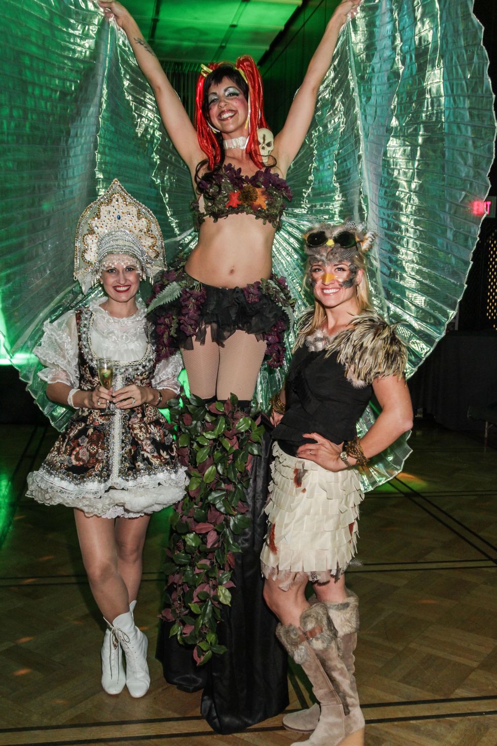 4 Anastasia Marshall, from left, Absinthe Fairy and Holly Hagerman at The Patroleum Club Halloween party November 2014