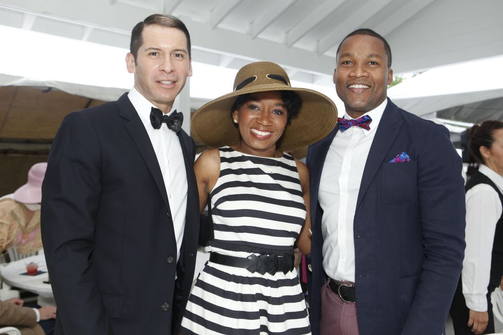 4 Andre Avina, from left, Yvette Thomas and Washington Sereatan at the Health Museum's Polo benefit April 2014