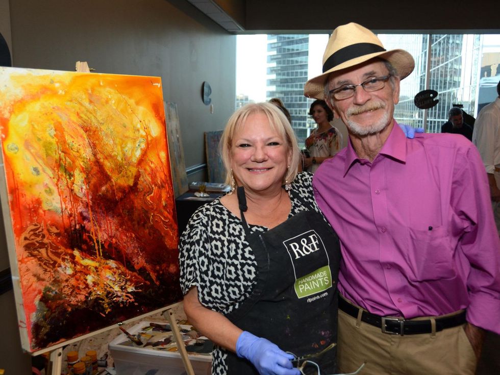 4 ARTcetera event at Houston City Club August 2013 Sally Babbitt, Jack Morris