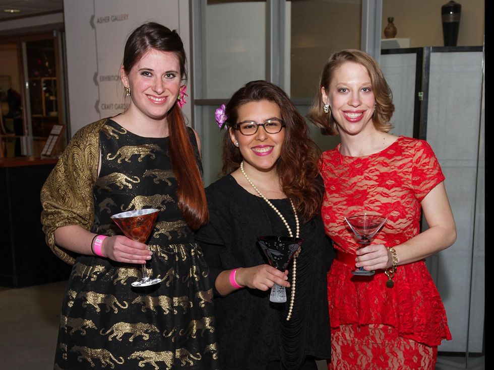 4 Ashley Powell, from left, Jenny Lynn Weitz and Kathryn Hall at Martini Madness February 2014