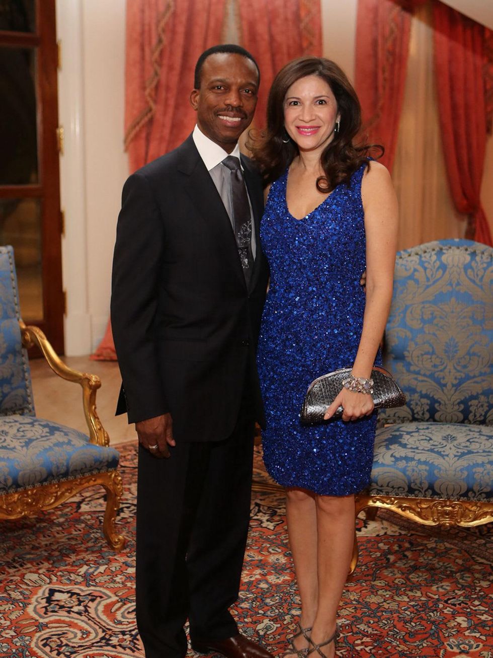 4 Astley and Alex Blair at the HGO Opera ball kick-off party January 2014