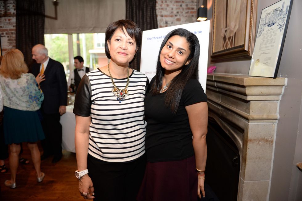4 Bernadette Cashon, left, and Allison Cashon at The Thread Alliance Blue Plate Special kick off April 2015