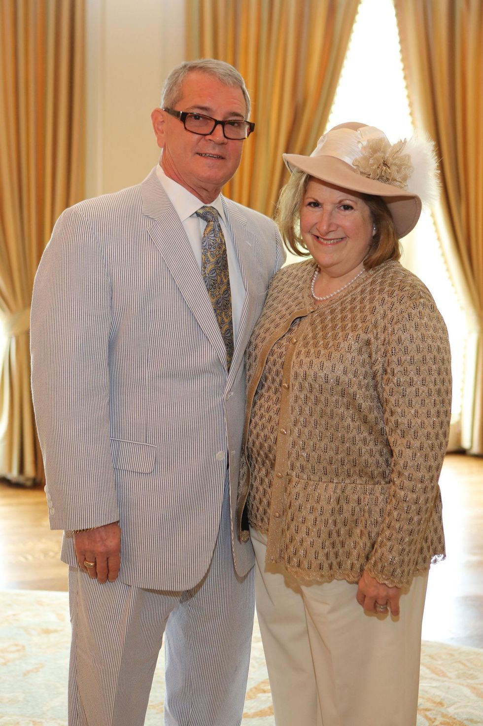 4 Byron and Ginger Bertrand at Hats Off to Mothers luncheon March 2015