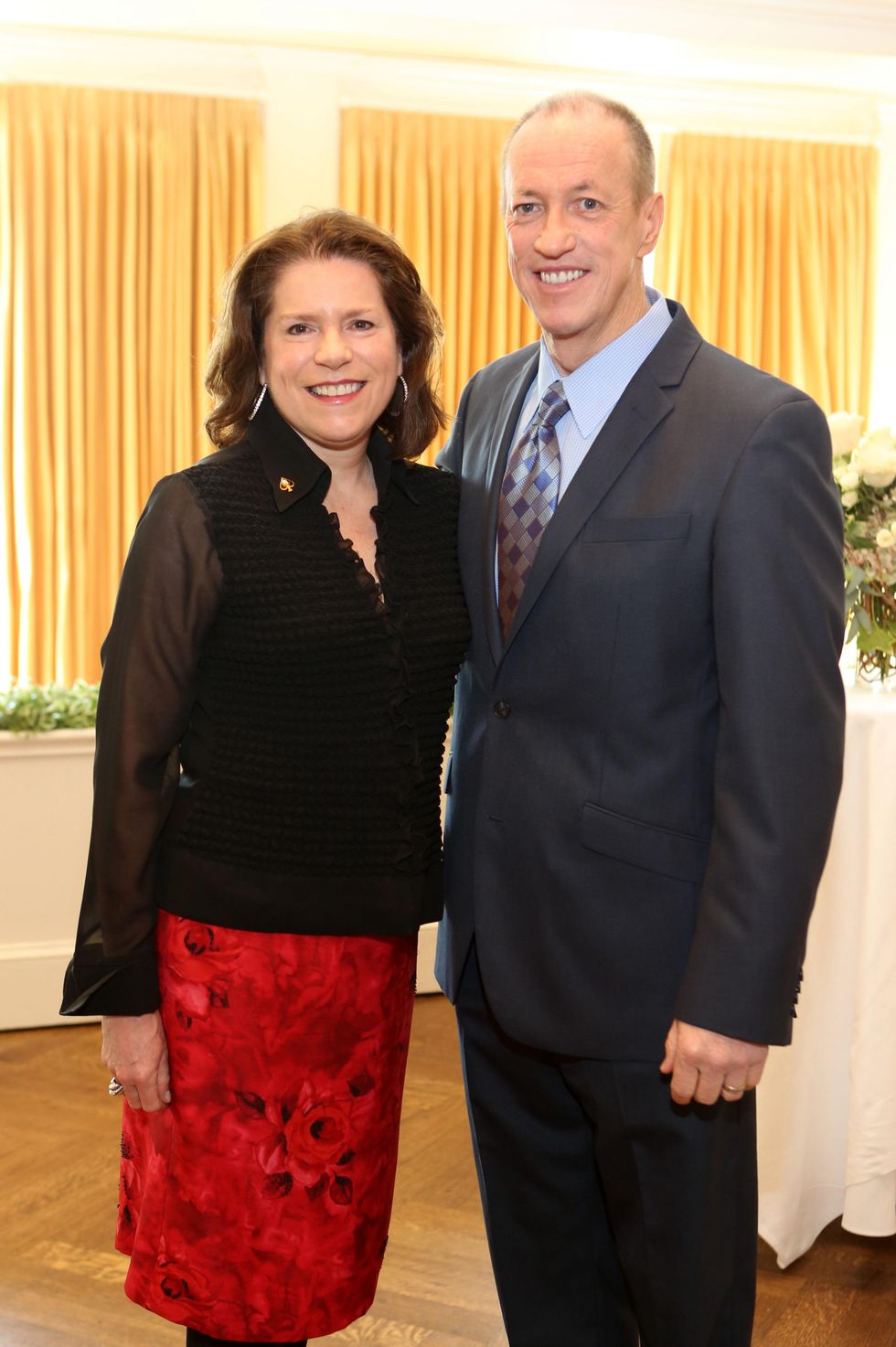 4 Cathy Frank and Jim Kelly at the The Center Luncheon February 2015
