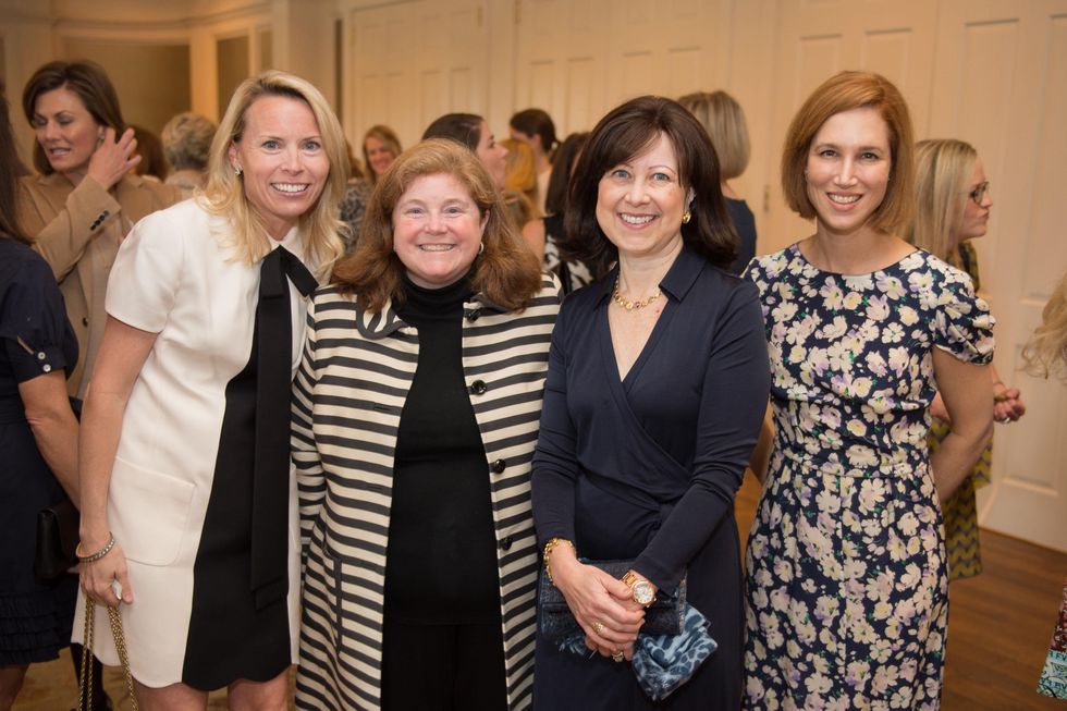 4 Cathy Trask, from left, Amy Le, Sarah Pesikoff and Carolyn Dorros at the Children's Museum Friends Families Luncheon March 2015