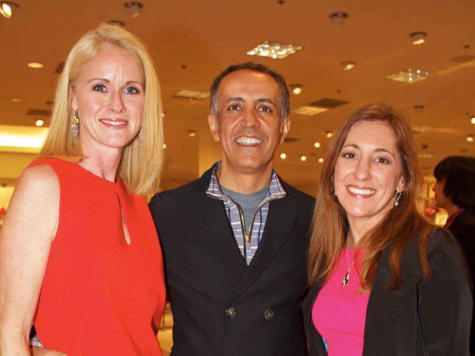 4 Christine and Matt Tabrizi, from left, with Brooke Candelaria at Dress for Dinner March 2014