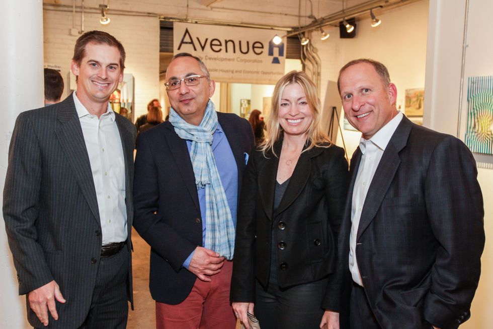 4 Clayton Black, from left, Vahid Tabrizi and Amy and Thomas Stroh at the Art on the Avenue benefit November 2014