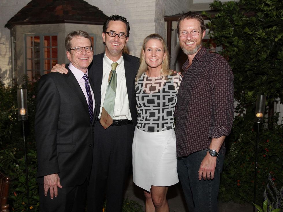 4 Dean Gladden, from left, Andrew Davis, Marita Fairbanks and Jim Johnson at the Laurie Anderson Dinner + Mitchell Artist Lecture September 2014