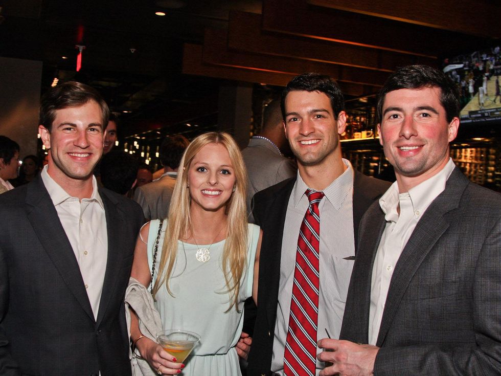 4, Del Frisco's Grille VIP party, March 2013, Connor Tamlyn, Emily Brlansky, Michael Weekley, Carlton Ellis