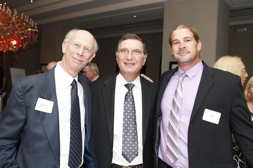 4 Dr. Jeffrey Brown, from left, Dr. Martin Bloom and Jeff Davies at the Health Museum Gala September 2014