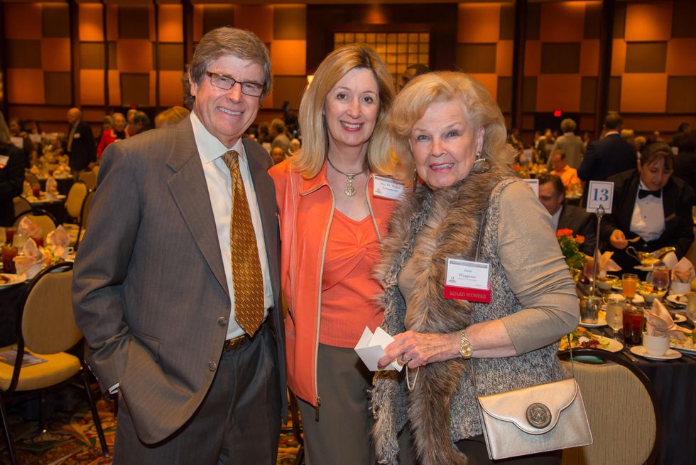 4 Dr. Rusty Schlattman and Barbara Schlattman, from left, with June Waggoner at The Council Fall Luncheon November 2014