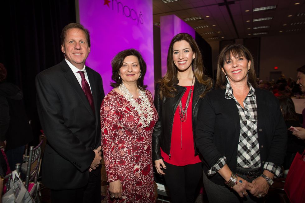 4 Gary Hudgins, from left, Cecilia Campbell, Natasha Barrett and Liz Ambriz at the Nutcracker Market Macy's luncheon November 2014