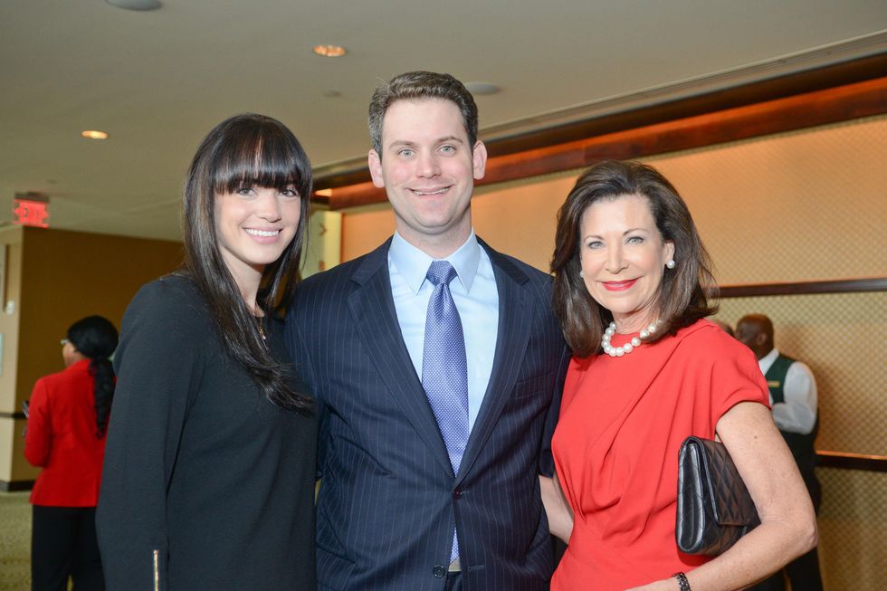 4 Harlan and Trent Hrncir, from left, with Betty Hrncir at the Salvation Army luncheon November 2013