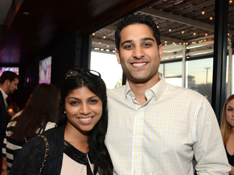 4 Houston Young Professionals and Ballet Barre kickoff event September 2013 Aparna Koneru and Roshan Koneru