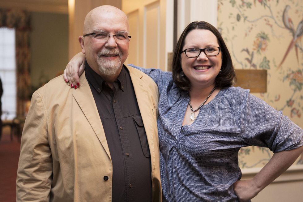 4 John Chakeres and Catherine Couturier at the Houston Center for Photography Print Auction February 2015