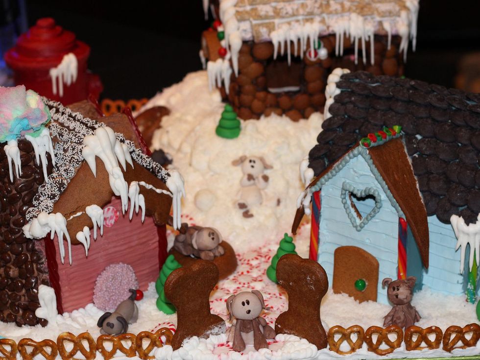 4 Landry's entry at the Lucky Dog Gingerbread Doghouse event December 2013
