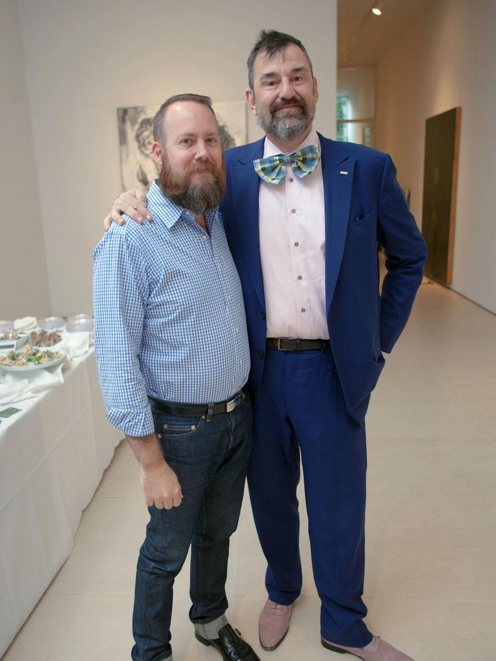 4 Mark McCray, left, and Bill Arning at Musiqa's Spring Benefit May 2014