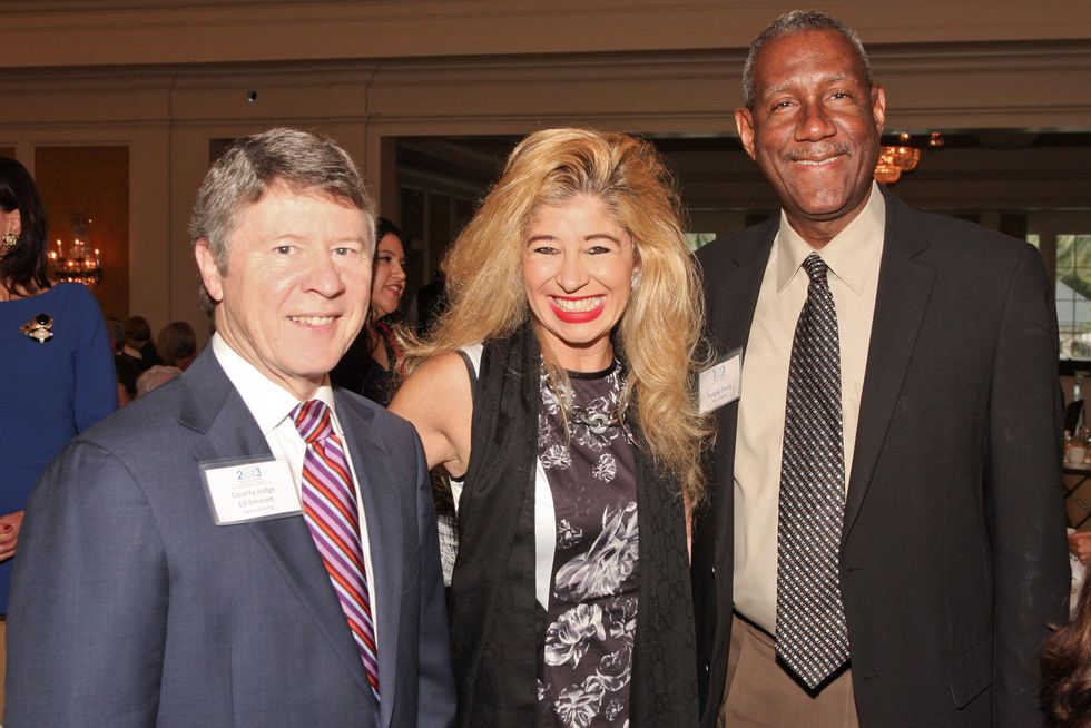 4 Mayors Literacy Breakfast Houston May 2013 Ed Emmett, Sofia Adrogue and Roland Smith