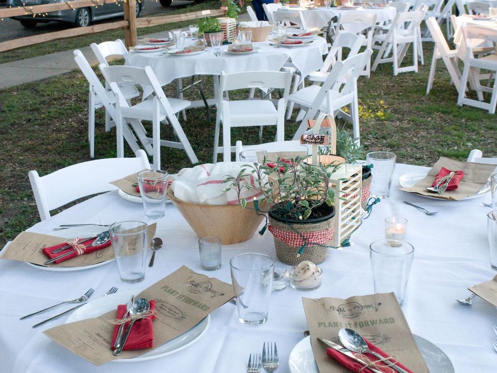 4 Plant it Forward Farm Dinner November 2013 table setting