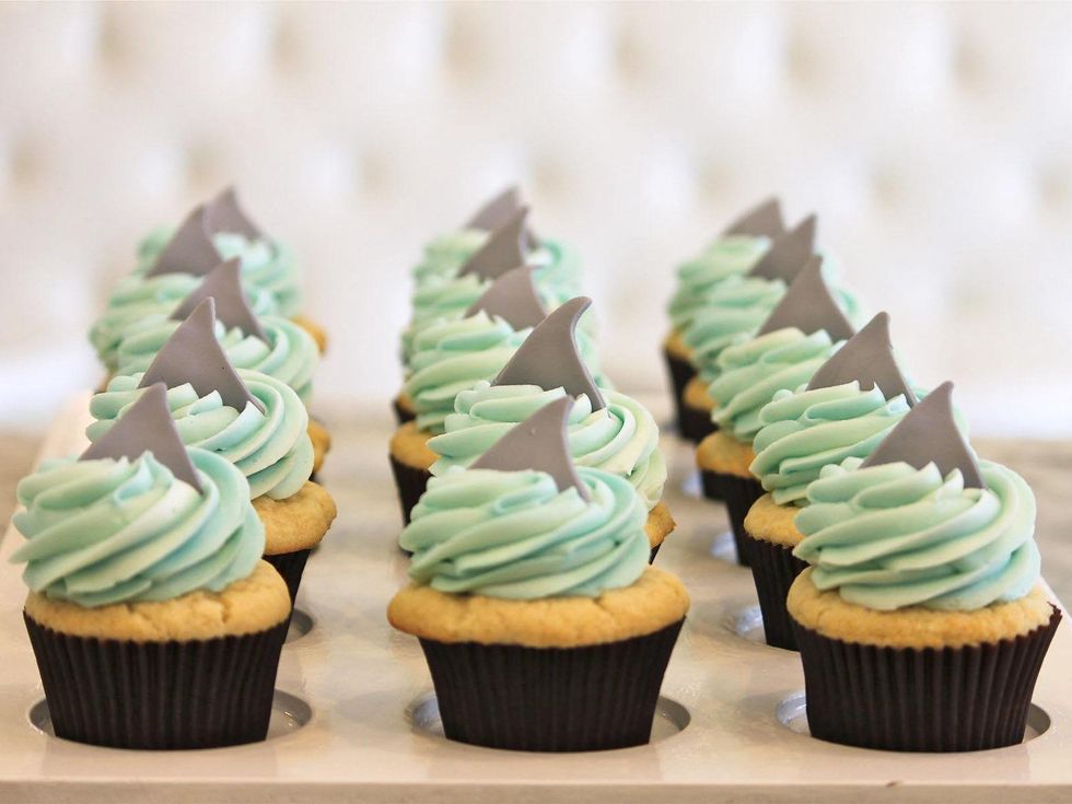 4 Rise Cupcakes Shark cupcakes