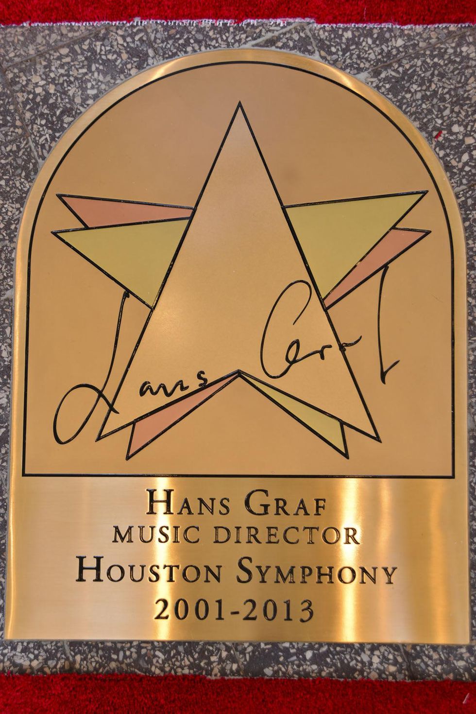 4 Walk of Fame Gold Star for Hans Graf May 2013
