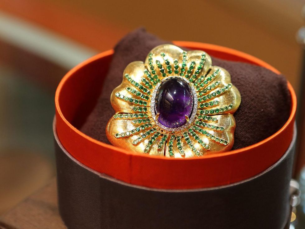 40 Nini brooch for auction at the Houston Grand Opera Ball luncheon February 2014