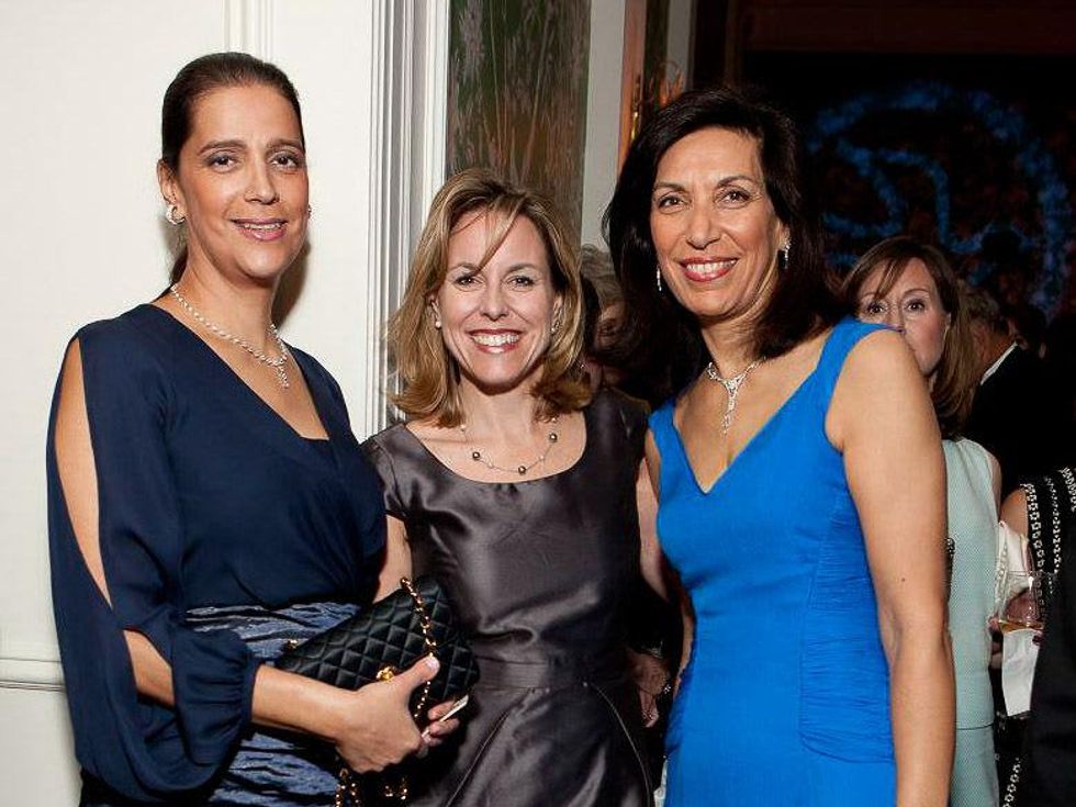 401 Yasmine Gibellini, from left, Debbie Sukin and Dr. Huda Zoghbi at the Blue Bird Circle Gala October 2013
