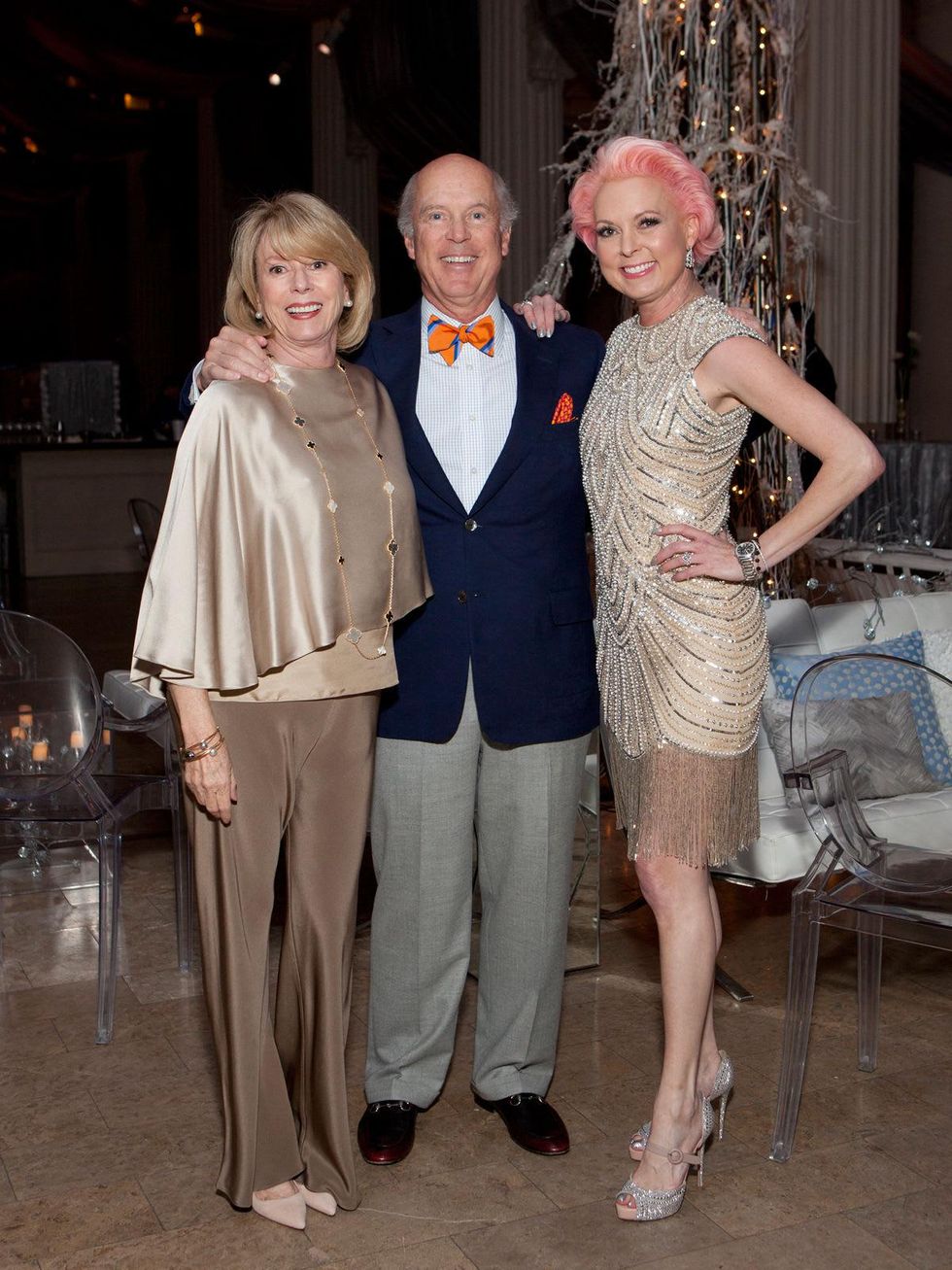 41 Marie and Bill Wise, from left, with Vivian Wise at the Night Circus party January 2014