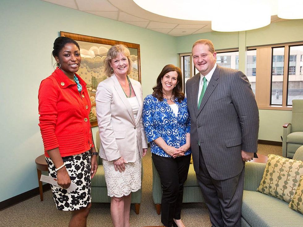 411 M.D. Anderson Childrens' Center opening May 2013 Kimberlyn Clarkson, Leslie Bourne, Nanci Allen and Greg Looser with Ronald McDonald House