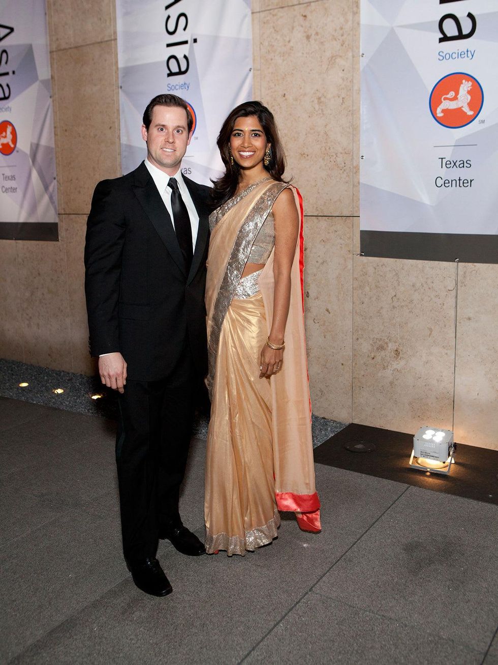 413 Chris and Divya Brown at Tiger Ball March 2014