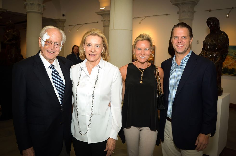 417 John and Brenda Duncan, from left, Wendy Poston and Bill Payne at the Barbara Hines Art Opening in Dallas October 2014