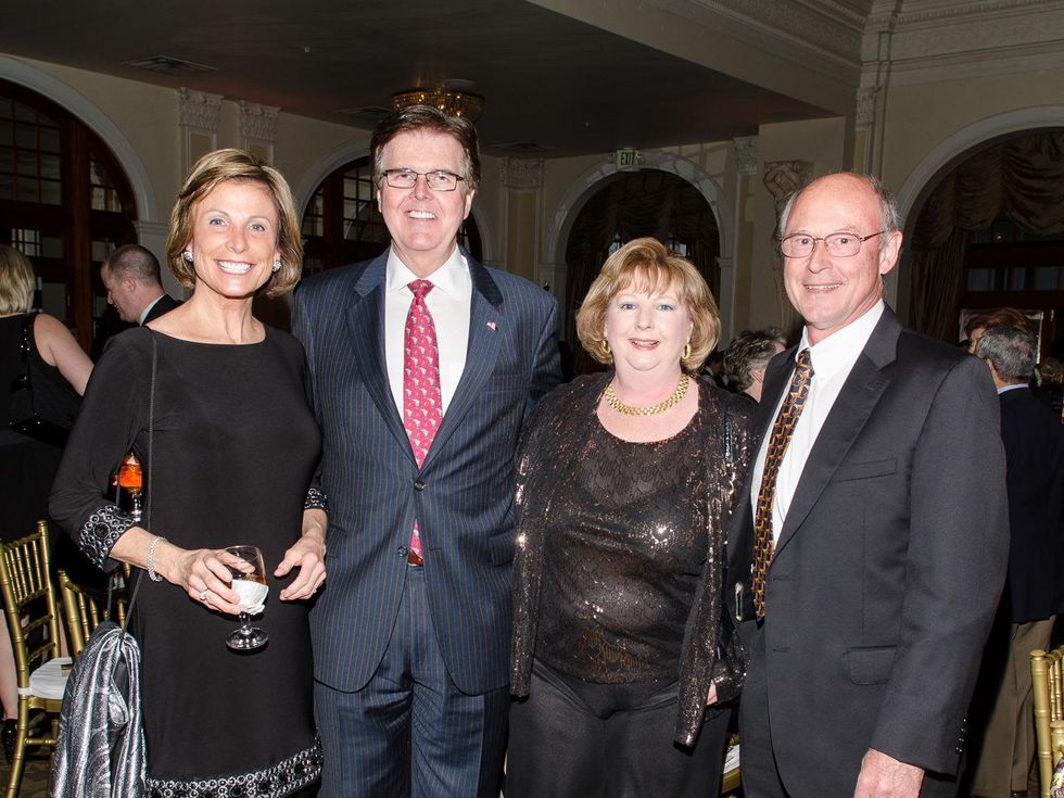 42 Jan and Dan Patrick, from left, Cathy Baker and Andy Pedder at the Be An Angel Gala May 2014