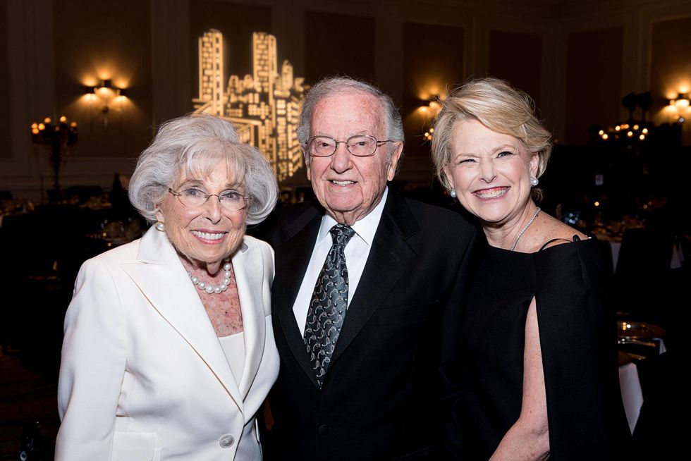 43 Sally and Bernard Fuchs, left, with Roslyn Fuchs Haikin at the Jewish Community Center Children's Scholarship Ball March 2015