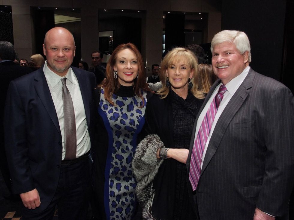 43 Steve and Amber Mostyn, left, and Sheridan and John Eddie Williams at the Bon Vivant Dinner January 2014