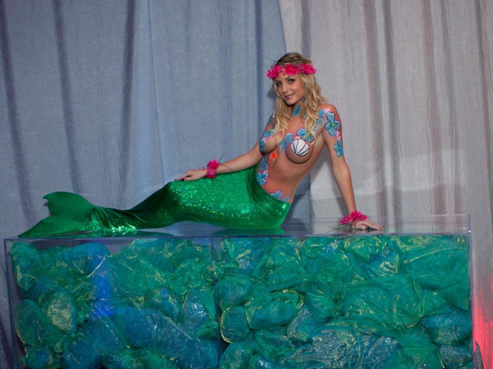 45 A mermaid at the Night Circus party January 2014