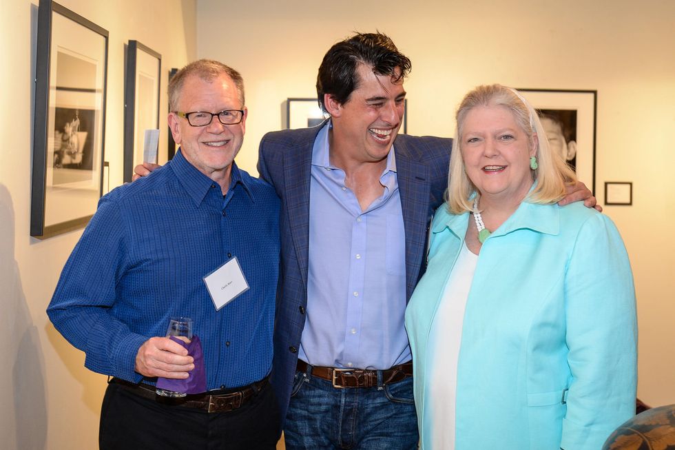 45 Carles Rater, from left, Fulton Davenport and Marilyn Thompson at the HeartGift photo exhibition May 2014