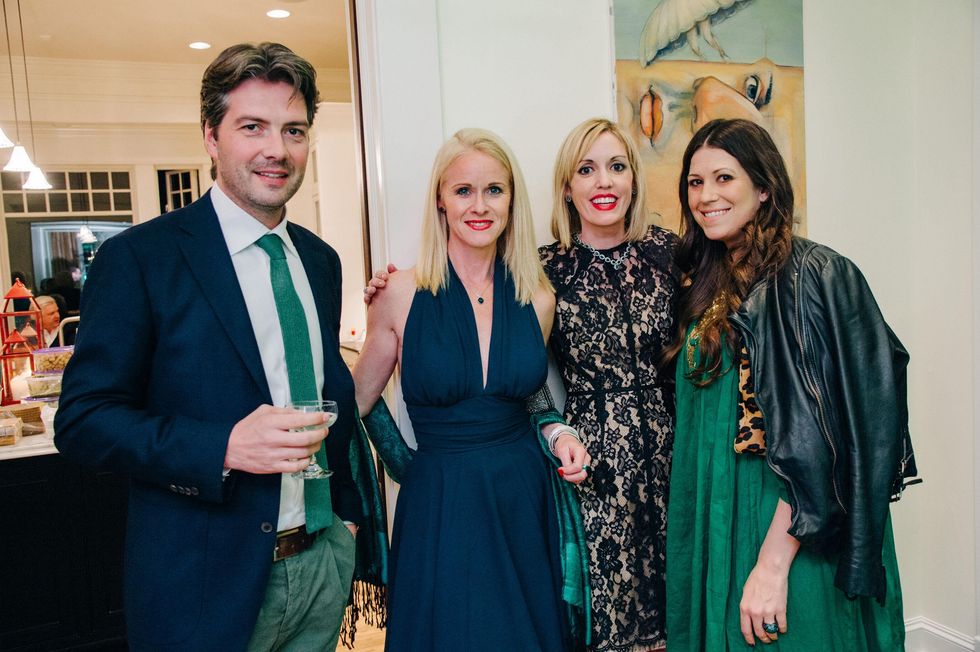 46 Martijn van Koolwijk,j from left, Christine Tabrizi, Nicole Caver and Ally Shell van Koolwijk at the Green Hearts Gala February 2015