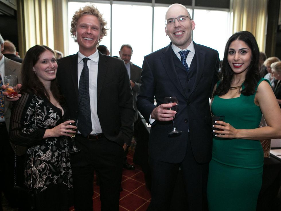 46 Sarah and Jeff Peterson, from left, and Dr. Petros Carvounis and Sepi Shirali at the Opera in the Heights Gala June 2014