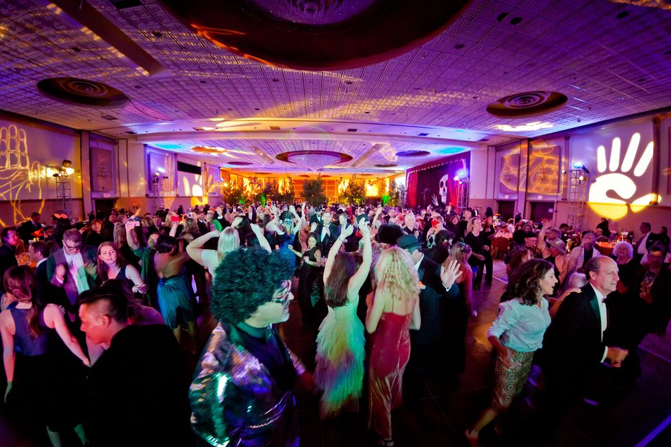 46 The crowd dancing at the Orange Show Gala November 2014