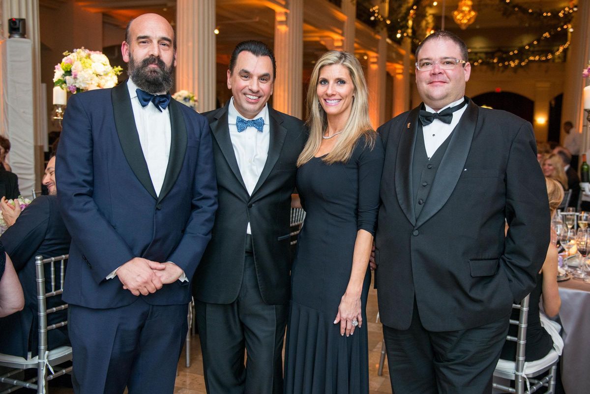 Bill Coates, from left, Dr. Devinder and Gina Bhatia, and Joseph Kemble ...