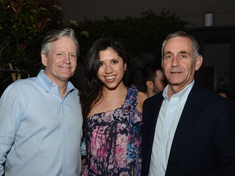 47 Chris Smith, from left, Stephanie Bardwil and Rick Castigliono at the CultureMap Social at Gremillion and Co. Fine Art March 2015