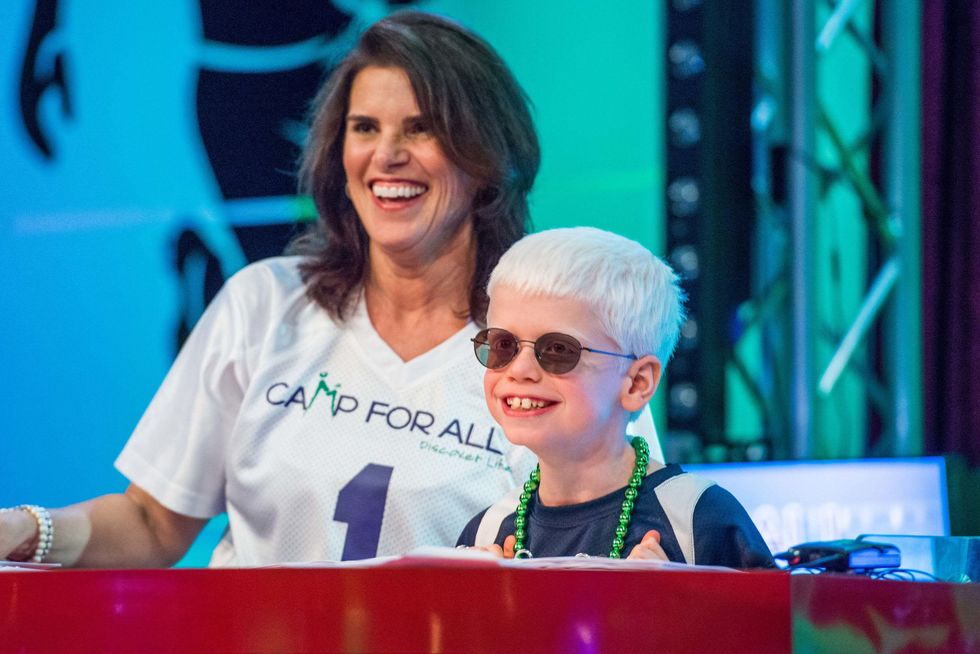 471 Lisa Malosky and speaker Daniel Kay at the Camp For All Super Ball February 2015