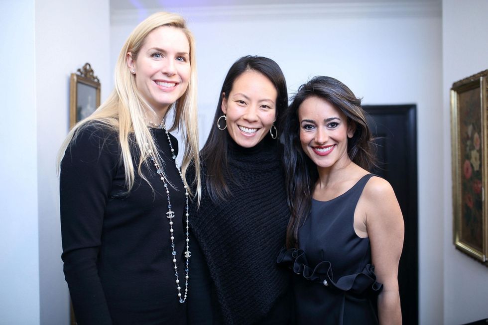 48 Audrey Cochran, from left, Ting Bresnahan and Maryam Afshari at the Baanou Grand Opening Party November 2014