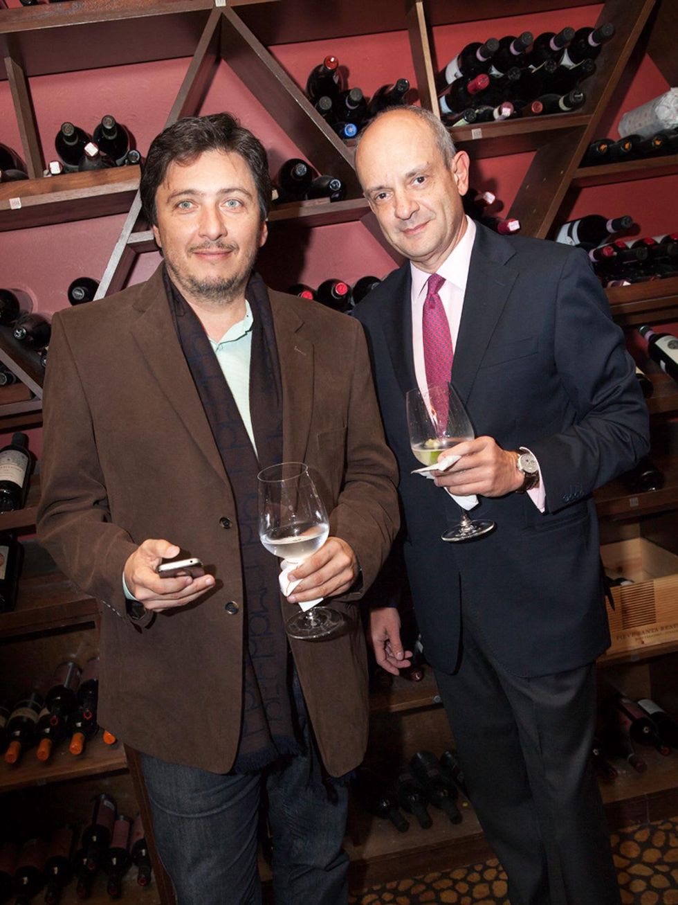 49 Ugo Tombolini, left, and Antonio Marziale at Zadok's F.P. Journe dinner November 2013