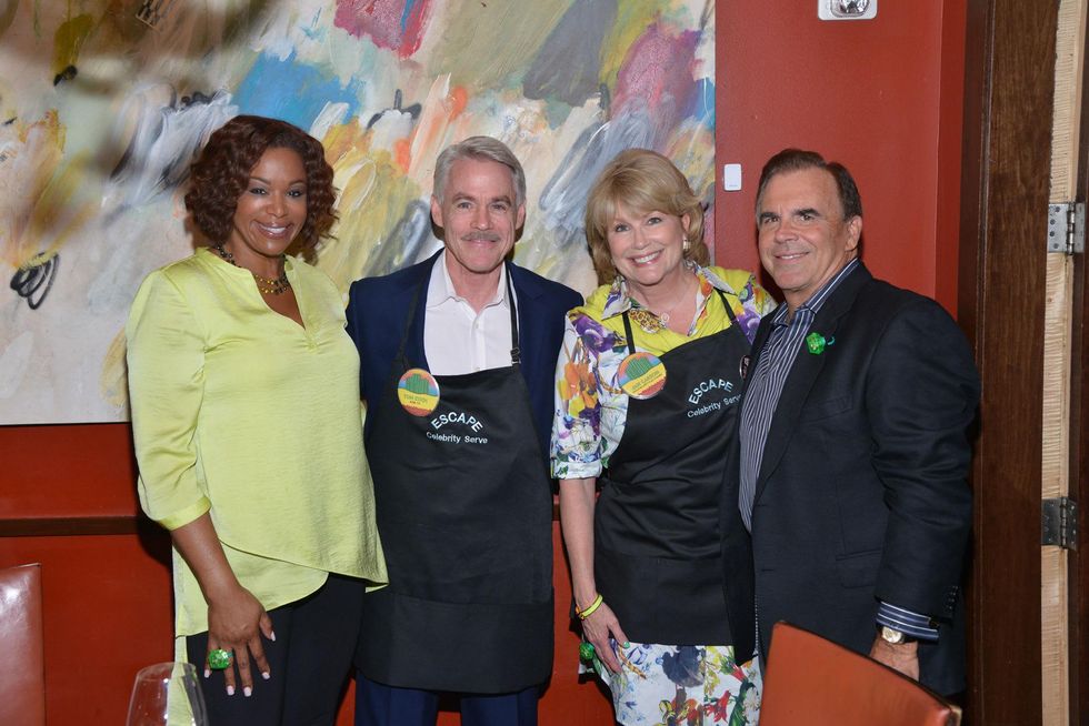 4S Deborah Duncan, from left, Tom Koch, Jan Carson and Tim Connolly at the Emerald City ESCAPE Celebrity Serve Benefit April 2014